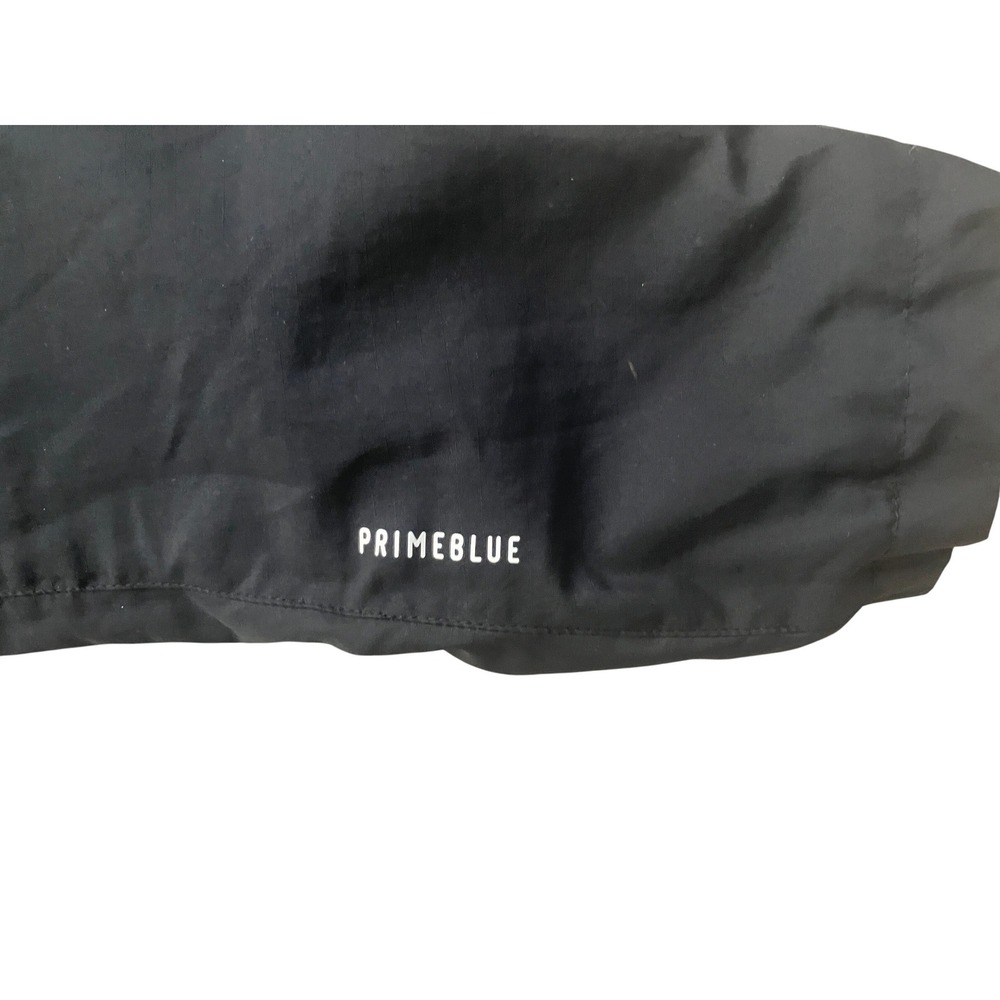 Adidas Primeblue Mens Large Black Neon Yellow Fleece‎ Lined Hooded Jacket L NWOT - Picture 10 of 13